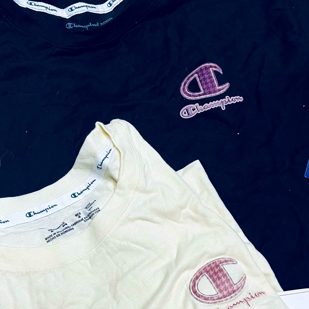 2-Short Sleeve NWT Champion Shirts - Medium